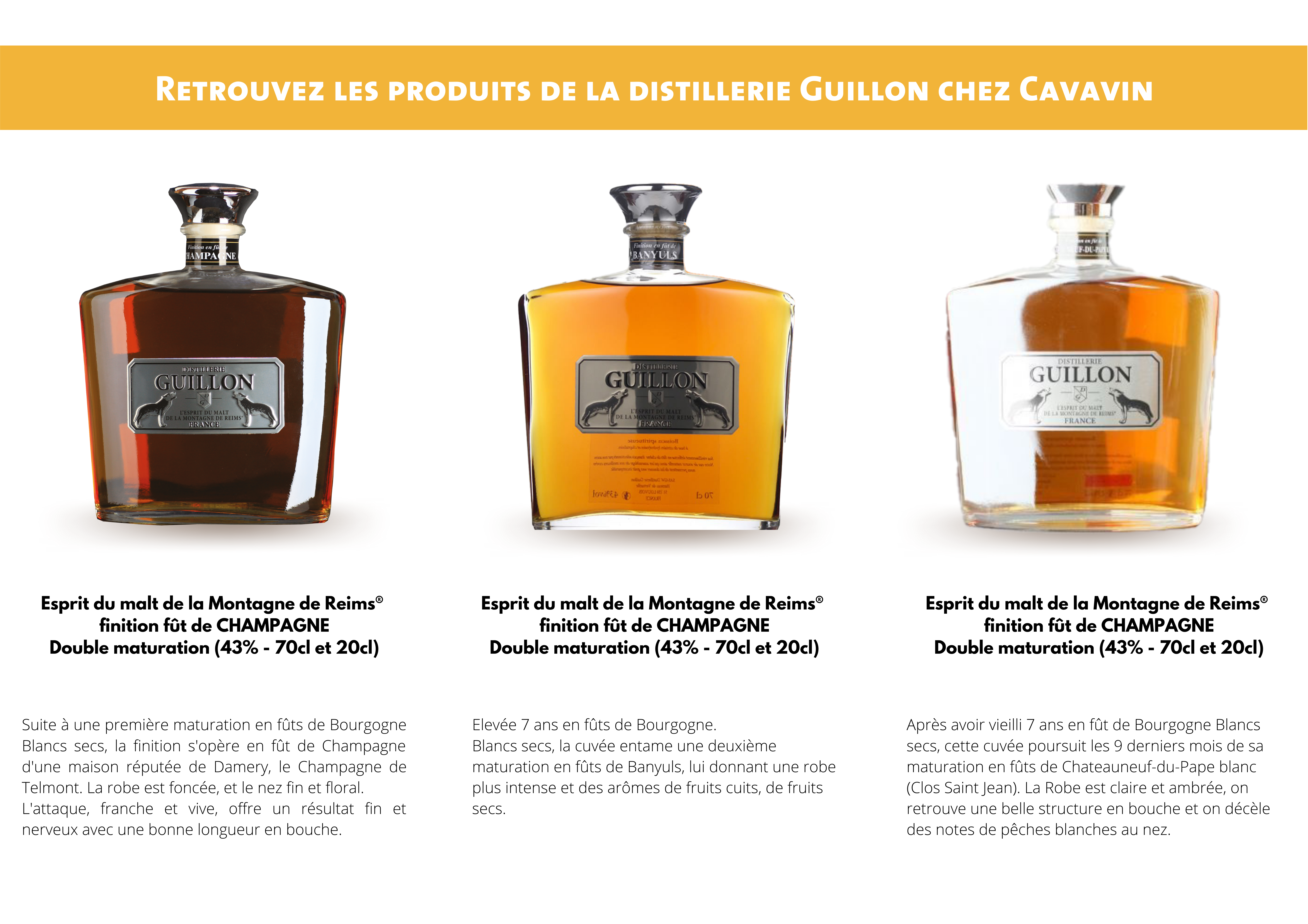 Les whiskies de la distillerie Guillon chez CAVAVIN
